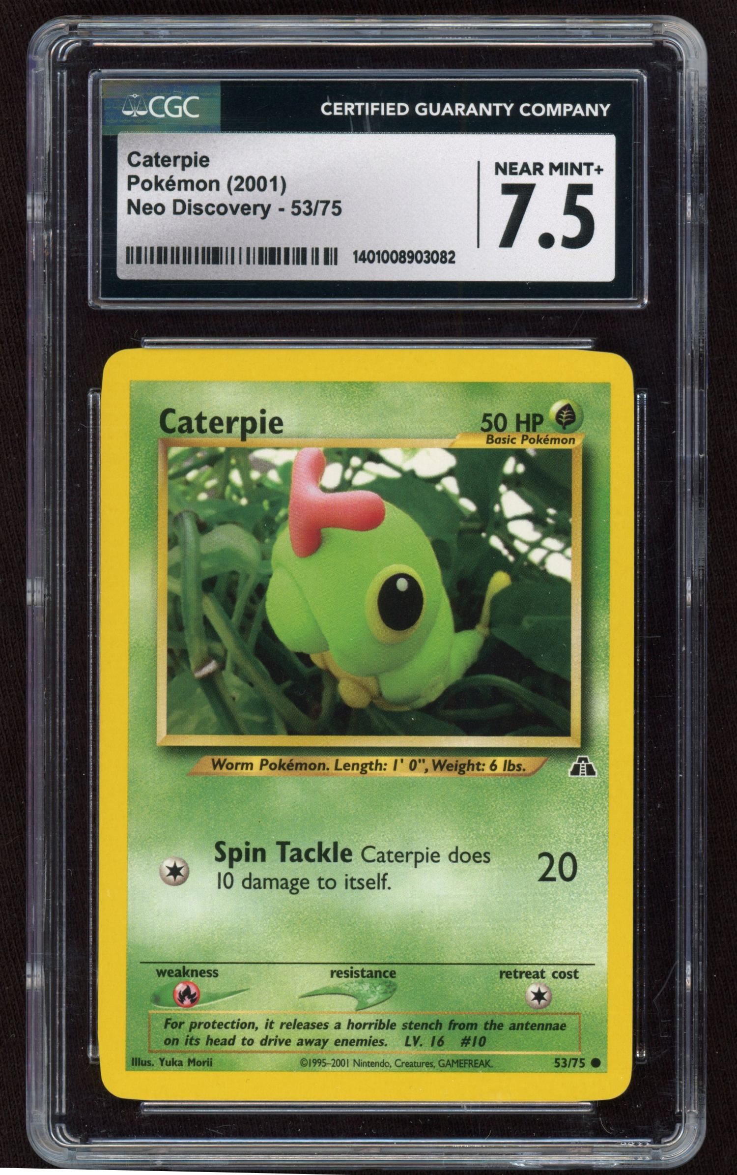 Graded collectible card