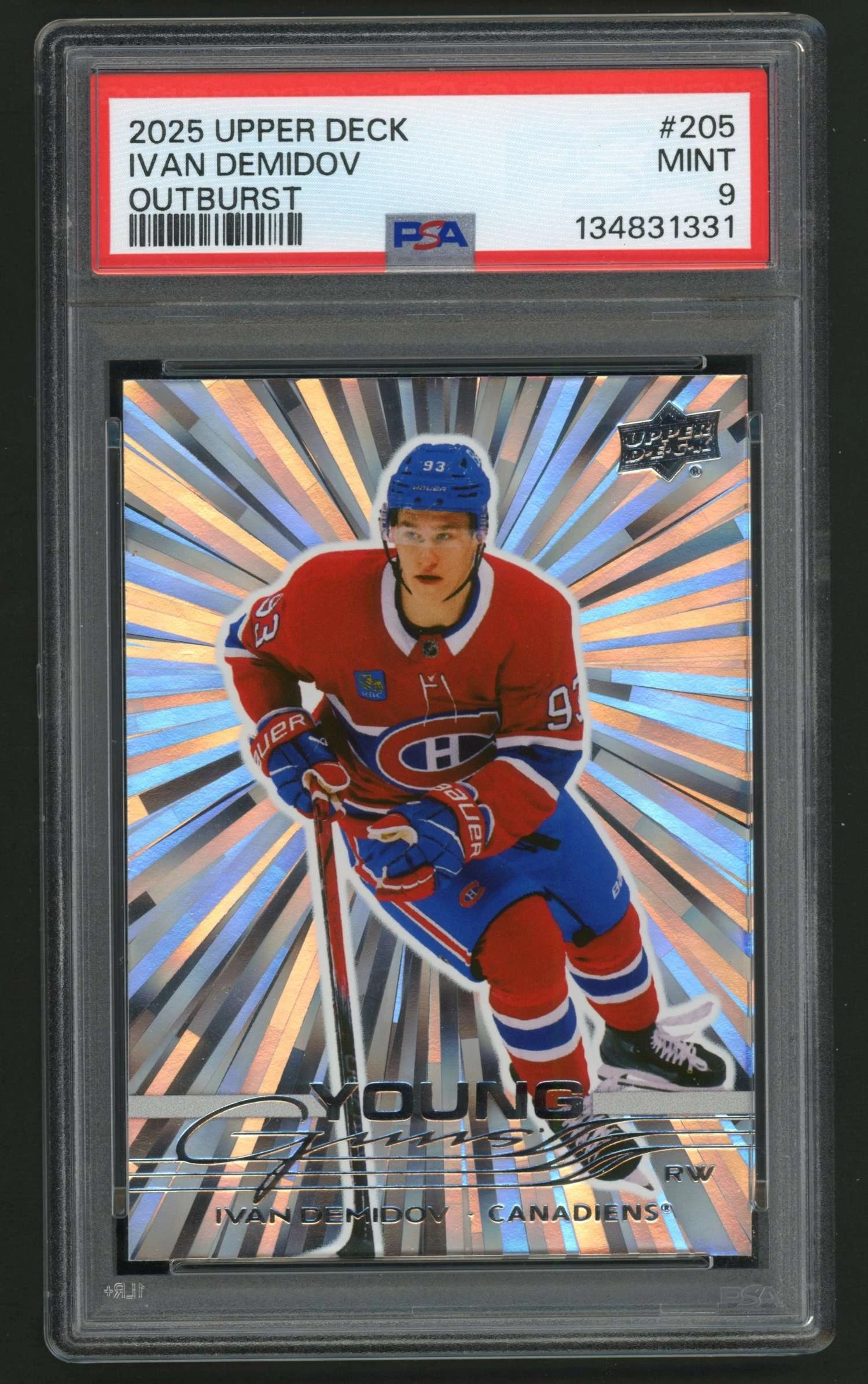 Graded collectible card